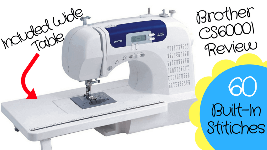 Brother CS6000I Computerized Sewing Machine with Wide Table